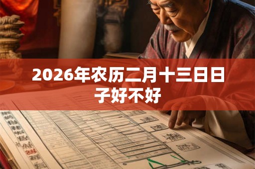 2026年农历二月十三日日子好不好 2026年农历二月十三日日子好不好
