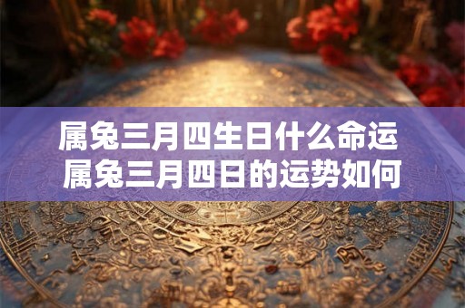 属兔三月四生日什么命运 属兔三月四日的运势如何