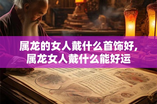 属龙的女人戴什么首饰好,属龙女人戴什么能好运
