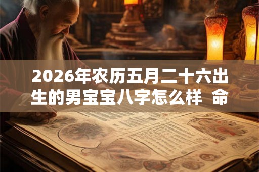 2026年农历五月二十六出生的男宝宝八字怎么样  命理解析