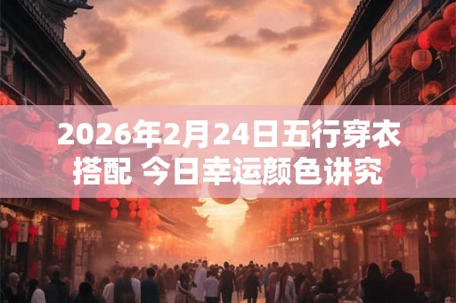 2026年2月24日五行穿衣搭配 今日幸运颜色讲究