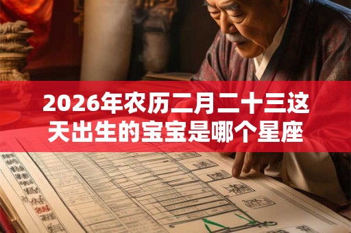 2026年农历二月二十三这天出生的宝宝是哪个星座