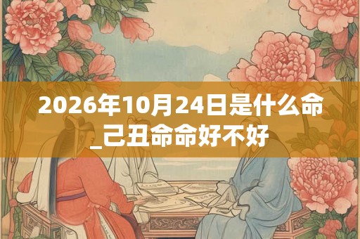 2026年10月24日是什么命_己丑命命好不好