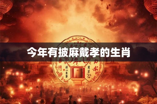 今年有披麻戴孝的生肖