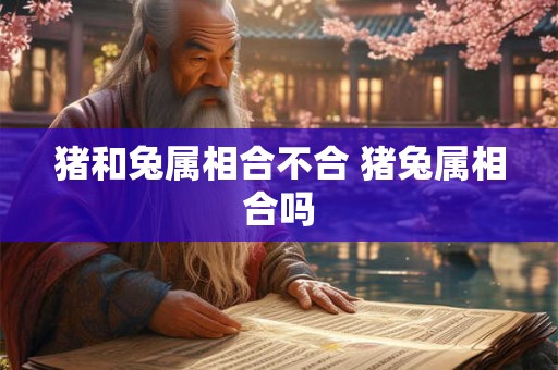 猪和兔属相合不合 猪兔属相合吗
