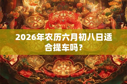 2026年农历六月初八日适合提车吗？