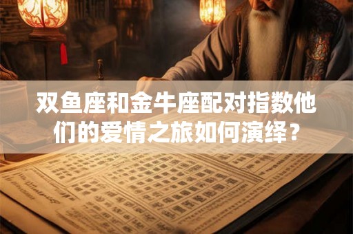 双鱼座和金牛座配对指数他们的爱情之旅如何演绎？