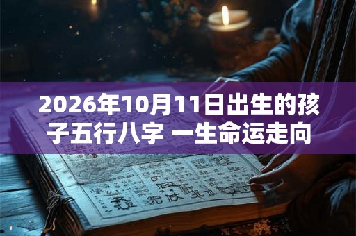 2026年10月11日出生的孩子五行八字 一生命运走向