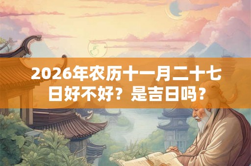 2026年农历十一月二十七日好不好？是吉日吗？