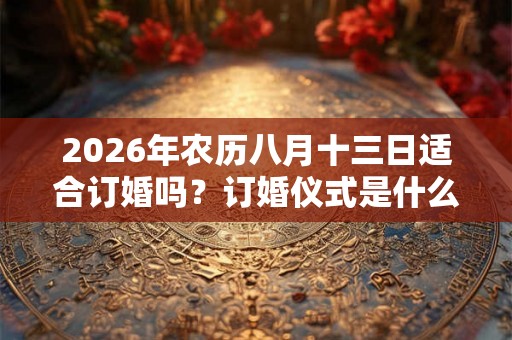 2026年农历八月十三日适合订婚吗？订婚仪式是什么？