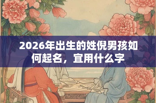 2026年出生的姓倪男孩如何起名，宜用什么字