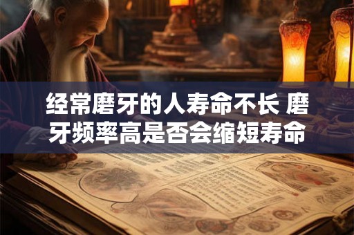 经常磨牙的人寿命不长 磨牙频率高是否会缩短寿命