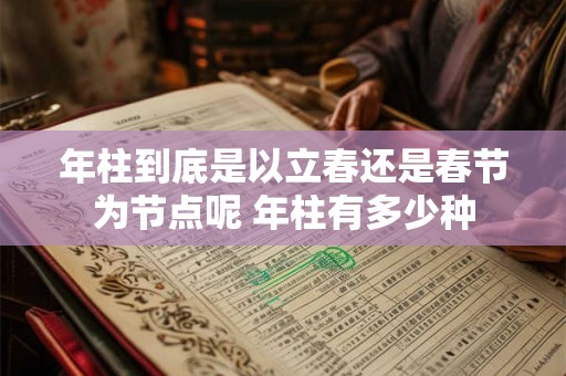 年柱到底是以立春还是春节为节点呢 年柱有多少种