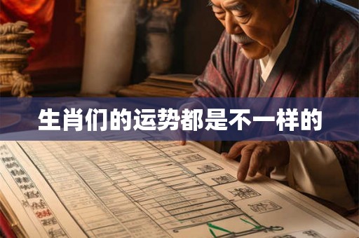 生肖们的运势都是不一样的 生肖们的运势都是不一样的