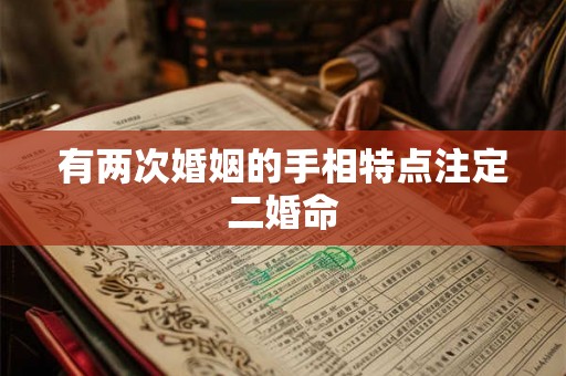 有两次婚姻的手相特点注定二婚命