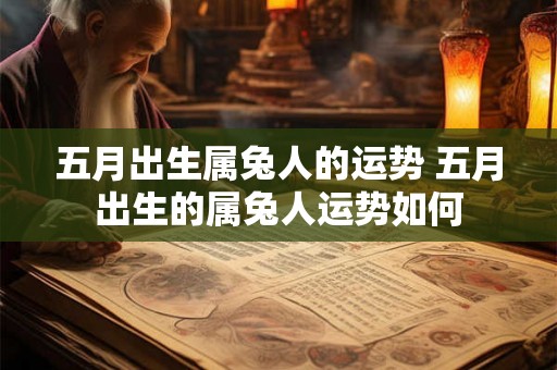 五月出生属兔人的运势 五月出生的属兔人运势如何 五月出生属兔人的运势 五月出生的属兔人运势如何