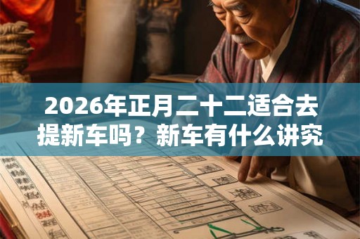 2026年正月二十二适合去提新车吗？新车有什么讲究？