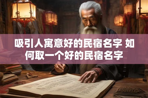 吸引人寓意好的民宿名字 如何取一个好的民宿名字 吸引人寓意好的民宿名字 如何取一个好的民宿名字