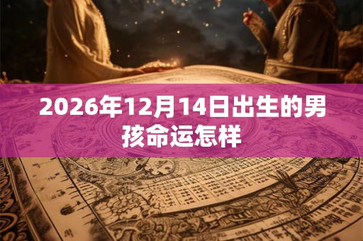 2026年12月14日出生的男孩命运怎样