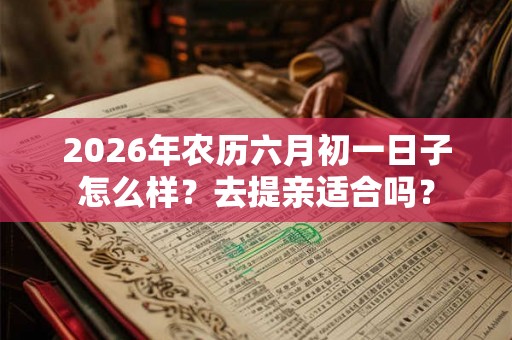 2026年农历六月初一日子怎么样？去提亲适合吗？