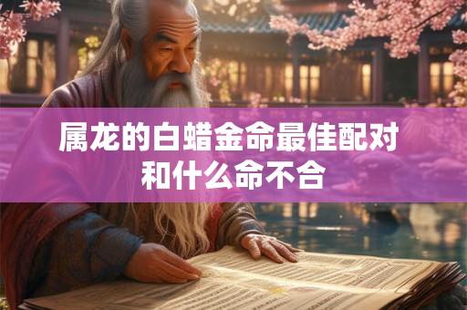 属龙的白蜡金命最佳配对 和什么命不合 属龙的白蜡金命最佳配对 和什么命不合