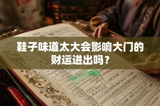 鞋子味道太大会影响大门的财运进出吗？