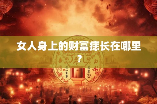 女人身上的财富痣长在哪里？