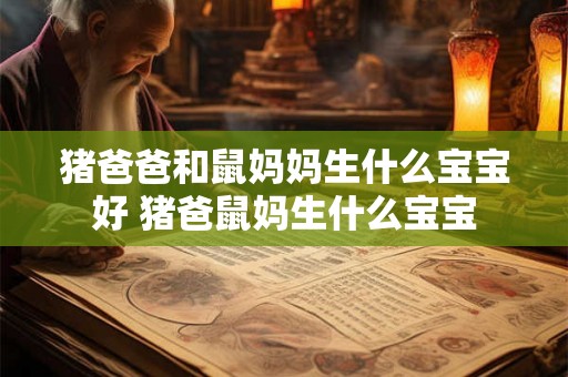 猪爸爸和鼠妈妈生什么宝宝好 猪爸鼠妈生什么宝宝