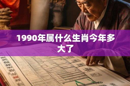 1990年属什么生肖今年多大了 1990年属什么生肖今年多大了