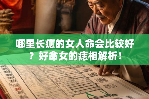 哪里长痣的女人命会比较好？好命女的痣相解析！