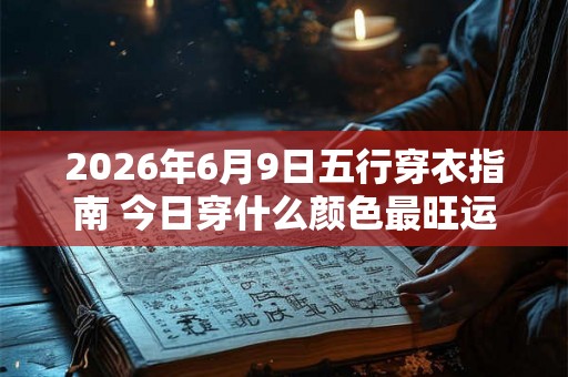 2026年6月9日五行穿衣指南 今日穿什么颜色最旺运 2026年6月9日五行穿衣指南 今日穿什么颜色最旺运