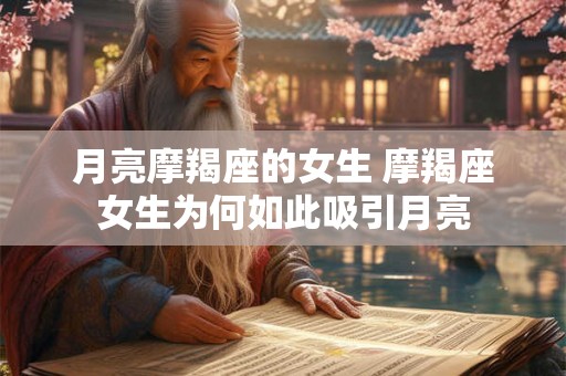 月亮摩羯座的女生 摩羯座女生为何如此吸引月亮
