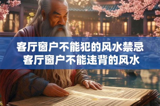 客厅窗户不能犯的风水禁忌 客厅窗户不能违背的风水禁忌是什么 客厅窗户不能犯的风水禁忌 客厅窗户不能违背的风水禁忌是什么