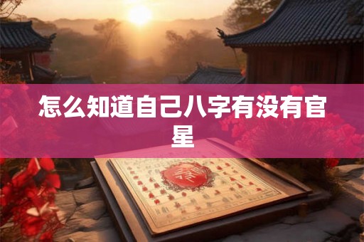 怎么知道自己八字有没有官星