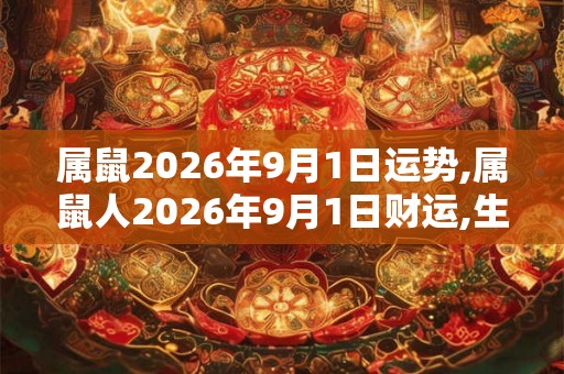 属鼠2026年9月1日运势,属鼠人2026年9月1日财运,生肖鼠2026年9月1日运势