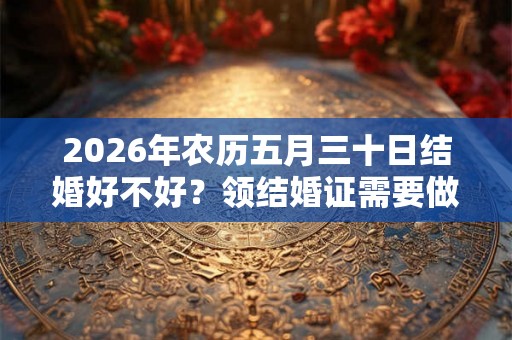2026年农历五月三十日结婚好不好？领结婚证需要做什么？