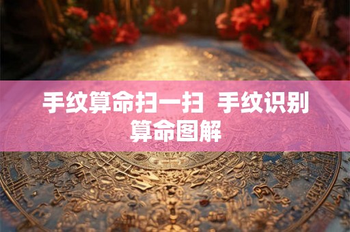 手纹算命扫一扫  手纹识别算命图解