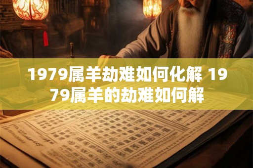 1979属羊劫难如何化解 1979属羊的劫难如何解