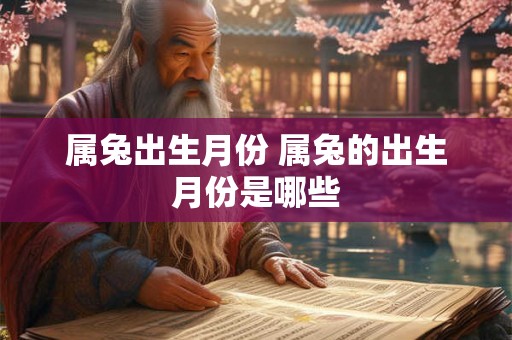 属兔出生月份 属兔的出生月份是哪些