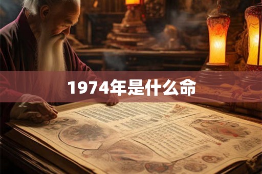 1974年是什么命
