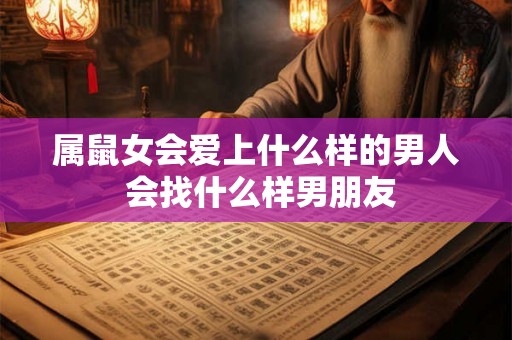 属鼠女会爱上什么样的男人 会找什么样男朋友