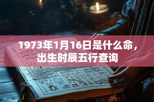 1973年1月16日是什么命，出生时辰五行查询