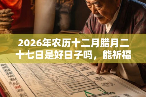 2026年农历十二月腊月二十七日是好日子吗,能祈福吗? 2026年农历十二月腊月二十七日是好日子吗,能祈福吗?