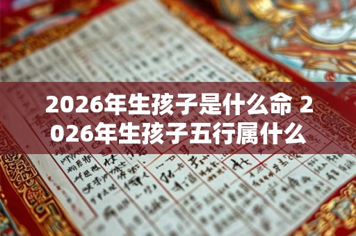 2026年生孩子是什么命 2026年生孩子五行属什么