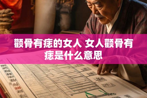 颧骨有痣的女人 女人颧骨有痣是什么意思