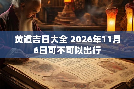 黄道吉日大全 2026年11月6日可不可以出行 黄道吉日大全 2026年11月6日可不可以出行