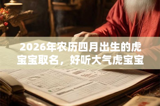 2026年农历四月出生的虎宝宝取名，好听大气虎宝宝起名