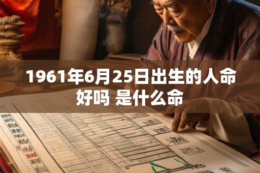 1961年6月25日出生的人命好吗 是什么命