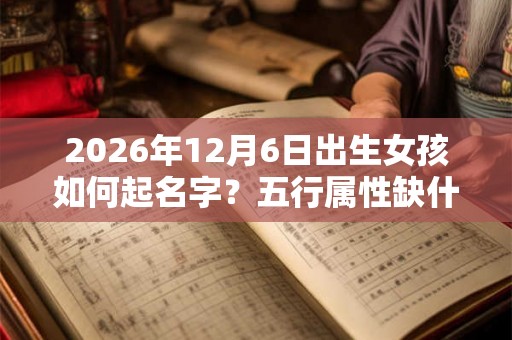 2026年12月6日出生女孩如何起名字？五行属性缺什么？