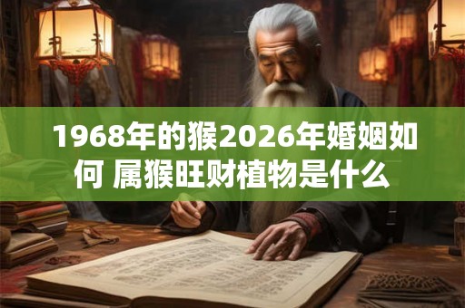 1968年的猴2026年婚姻如何 属猴旺财植物是什么